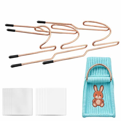 Sock Embroidery Hoop, Sock Hoop for Embroidery Machine, Embroidery Sock Hoop Kit, Embroidery Hoop for Sock Position, Sock Embroidery Tool for Brother & Singer, Including Adult 2, Kids 1,Stabilizer 10