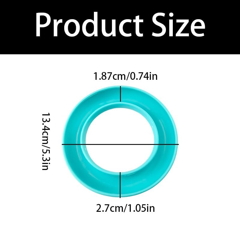 4-Pack Rubber Bobbin Holders – Round Sewing Thread Organizer for Metal & Plastic Machine Bobbins, Includes 4 Colorful Spool Holders (Blue, Purple, Turquoise, Rose Red)