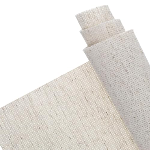 Essentials By Leisure Arts Aida Cloth, 14 Count, Light Oatmeal, 12pc, Cross Stitch Fabric, Embroidery Fabric, Cross Stitch Supplies for Crafting, Stitching, and Sewing Projects 15x18 - color: Lt Oatmeal 12pc