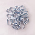 Wire Rope Thimble, for Wire Rope Dia. 3/8 in, Carbon Steel,(3/8" 25PCS) - size: 3/8“