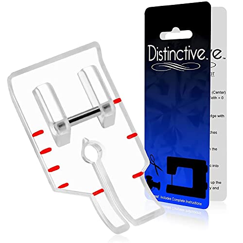 Distinctive Standard Clear 1/4” Quilting/Sewing Machine Presser Foot - size: Standard Clear 1-4" Foot