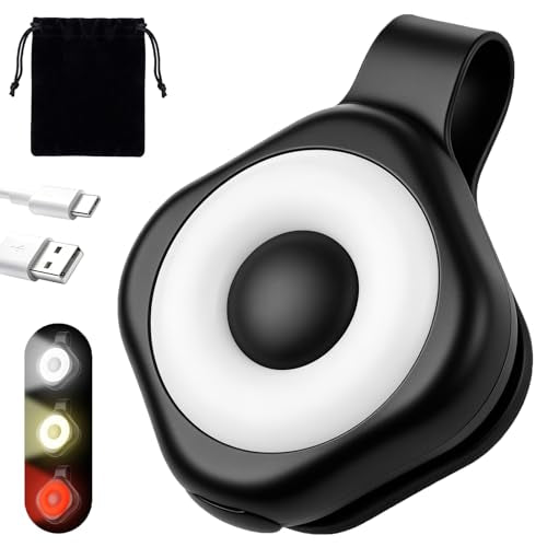 Rechargeable Nurse Lights Clip On for Night Shift, Badge Light - color: F-Black