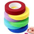 6 Rolls Thimble Tape for Hand Sewing, Breathable Cotton Finger Protector Tape, Adjustable Self-Adhesive Nail Guard for Quilting, Embroidery & Knitting Crafts Paperwork Carving