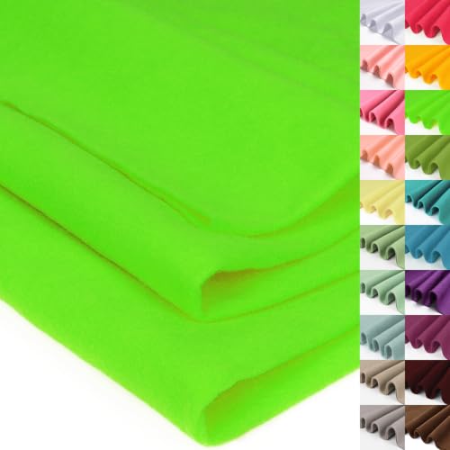 XSEINO Neon Green Large Felt Fabric 72" X 36 "(2 Square Yards),1.4 mm - color: Neon Green