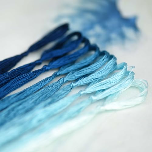 Natural 100% Mulberry Handmade Embroidery Silk Thread Silk Floss (64) - color: 64