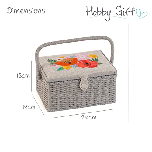 Hobby Gift Medium Sewing Box Organiser - color: Wild Flowers
