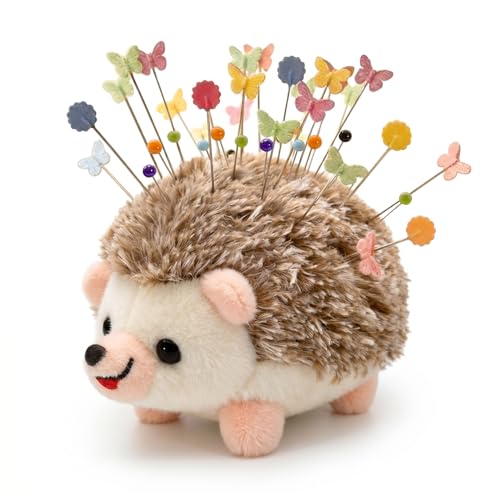 Sizobi Cute Hedgehog Pin Cushion for Sewing,Needle Holder Sewing Pin Holder - color: Gray