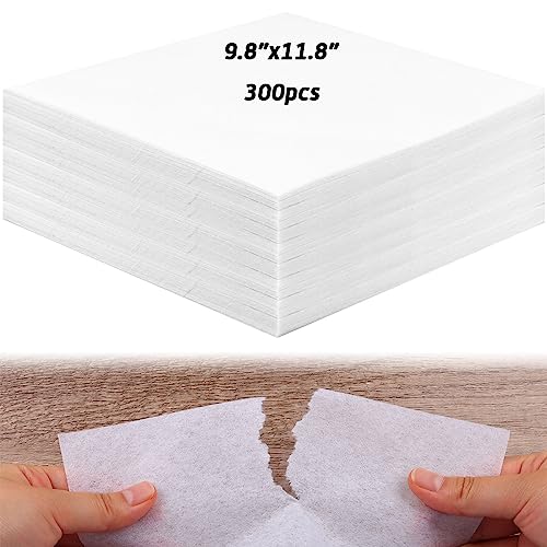 300 Pcs Tear Away Embroidery Stabilizer 10x12 Inch Embroidery Backing 1.8 oz Tearaway Stabilizers for Embroidery Fits 5x7 Hoops Precut Sheets Fabric Stabilizer for Machine Embroidery Hand Sewing
