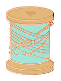 PinMart Sewing Magnetic Enamel Pin and Needle Minder - color: Sewing Lover Spool Copper Plated, size: 25 Pack