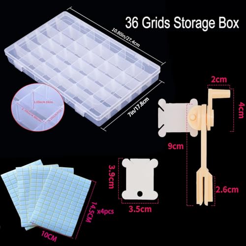 Embroidery Floss Organizer Box Set, Cross Stitch Craft Storage