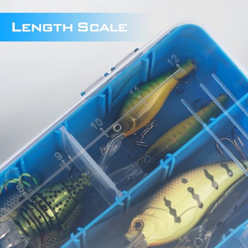 KastKing Utility Tackle Boxes, 3600 and 3700 Fishing Tackle Trays - color: Blue Camouflage, size: 3700(4Pack)