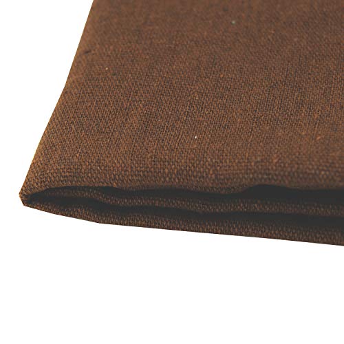 Rose Flavor Pre-Cut Quilting Linen Fabric,Craft Cloth,DIY for Sewing Crafting 60" by 1 Yard(Brown) - color: Brown