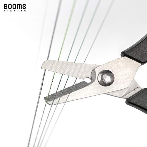 Booms Fishing S01 Fishing Scissors for Braided Line, 4 Styles Options - color: Black With Retractor