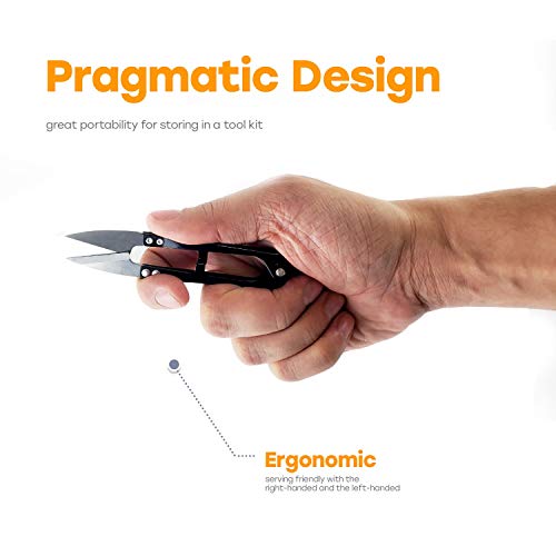 Evergreen Premium Thread Cutter Bulk 6 Pack, Small Mini Nippers for Quilting Supplies and Sewing Scissors Snips