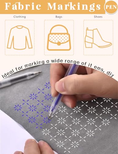 Gezan 20 Pcs Sashiko Stencils 8.3 x 5.9 Inch Plastic Sashiko Template Pattern Geometric Embroidery Stabilizers Drawing Line Template for Hand Quilting Sewing