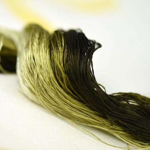 Natural 100% Mulberry Handmade Embroidery Silk Thread Silk Floss (85) - color: 85