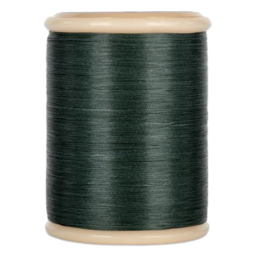 YLI Hand Quilting Thread - 100% Egyptian Cotton, Glazed, Strong & Tangle-Free, 500 yd. Spool - Green - color: Green