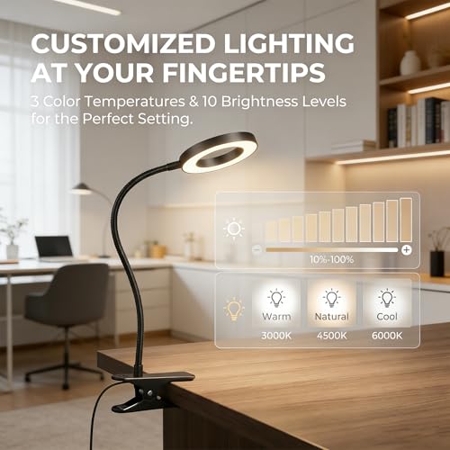 Sunny Power LED Clip On Book Light Eye-Care Bedside Reading Light for Kids