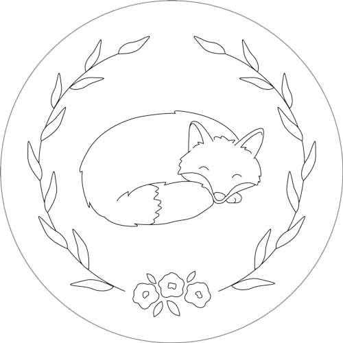 Woodland Embroidery Pattern Transfers (set of 10 hoop designs!)