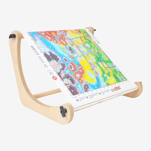 Airo Adjustable Embroidery Table Stand | 11.8"&15.3" Dual Rods, Cross Stitch Supplies Holder, Hands Free Design for Cross Stitch & Needlepoint