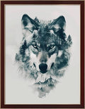Leczany Cross Stitch Stamped 11CT 3 Strands Kits for Adults Beginners Patterns Craft Kit Needlepoint Full Range of Embroidery Kits DIY Starter | Wolf 15.8×20.9 inches - color: 11CT Stamped kits, Wolf 15.8×20.9 inches
