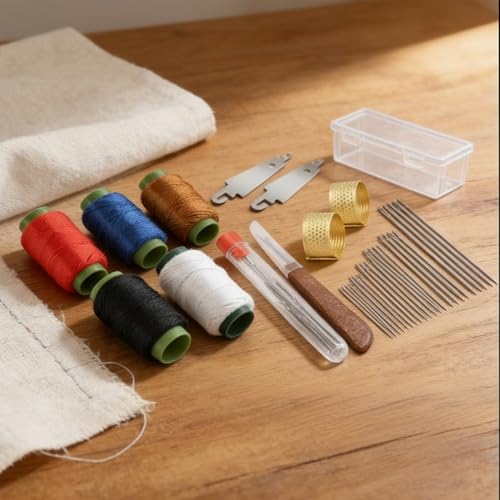 Needle Threaders for Hand Sewing,36Pcs Big Eye Steel Needles Kit with Storage Box Easy Threading, Durable Stainless Steel Ideal for Mending Clothes, Repairs, Crafting by Crafters and DIYers