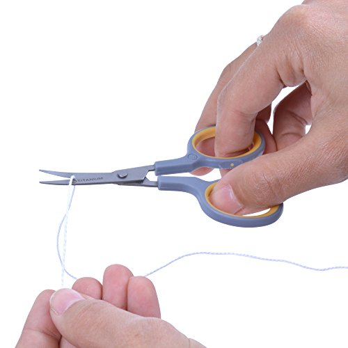 Westcott 4" Sewing Titanium-Bonded Embroidery Scissors, Curved (13865) - size: 4-Inch