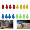20 Pieces Gourd Shaped Plastic Needle Threaders Plastic Wire Loop DIY Needle Threader Hand Machine Sewing Tool for Sewing Crafting 4 Colors Available