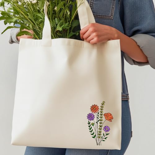 4 Sheets Plant Embroidery Patterns Water Soluble Embroidery Stabilizer Water Soluble Stabilizer for Embroidery Stick and Stitch Embroidery Paper for Embroidery Hand Sewing Lovers - style: Flower B