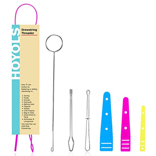 HOYOLS 7 Pcs Drawstring Threader Set