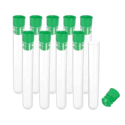 PATIKIL 3" Length Plastic Sewing Needle Storage Holder, 10 Pcs Portable Matte Embroidery Needle Pin Toothpick Storage Tubes Case for Craft Knitting, Green - color: Green, size: 3"