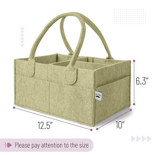 Mr. Pen- Baby Diaper Caddy Organizer, Olive Calm - color: Olive Calm, size: 1 Pack, Regular