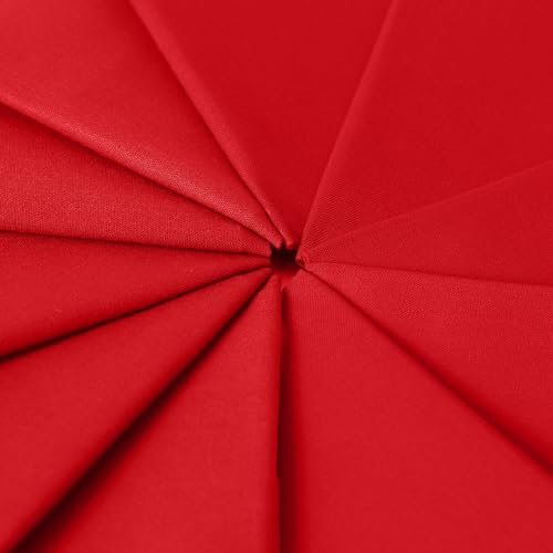 10 Pieces 18 x 21 Inches Cotton Fabric Precut Quilting Fabric Bundles Solid Colors Layer Cakes Quilt Material for DIY Craft Sewing Embroidery (Red) - color: Red