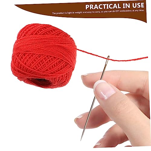 STOBOK 16 Rolls Cross Stitch Thread Crochet Thread Multi-Function Embroidery Bracelet DIY Embroidery Kit Embroideries Making Crafts Cotton Sewing Machine
