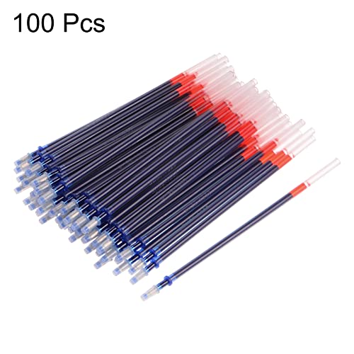 HARFINGTON 100pcs Disappearing Ink Fabric Marker Pen Refills Marking Tracing Tools, Blue - color: Blue