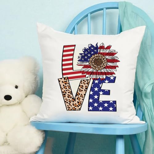 4th of July Iron on Transfer Patches USA Patriotic Heat Transfer Vinyl Decals Independence Day Washable Iron on Stickers American Flag Dwarf Love Pattern Iron on Appliques for T-Shirt Jacket DIY Craft - color: Independence Day B