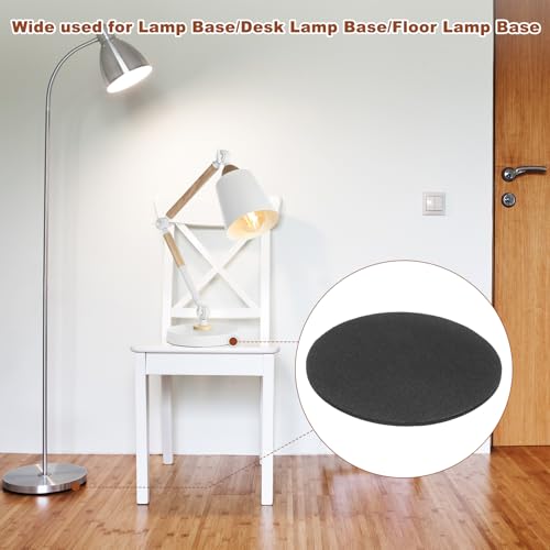 PATIKIL 11 Inch Diameter Lamp Base Felt 3Pack 2mm Thick Foam Adhesive Non-Slip EVA Protection Pad Mat for Lamp Furniture DIY Craft, Black - size: 11 Inch