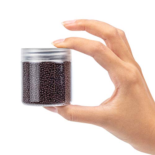 PH PandaHall 6000pcs 11/0 Glass Seed Beads 2mm Seed Beads Brown Round Waist Bead Mini Spacer Bead for DIY Earring Bracelet Necklace Jewelry Making Crafting - color: Brown-6000 Pcs