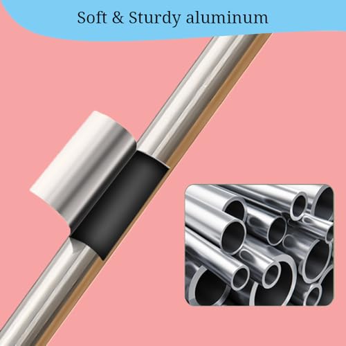 Weabetfu 55pcs Metal Knitting Needle Set,Aluminum Straight Single Pointed Stainless Steel Knitting Needles,11 Size 2mm-8mm,10inch Length for Handmade DIY Knitting with Accessories - size: 25cm
