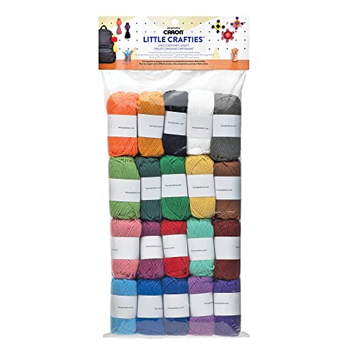 Caron Little Crafties Mini Yarn Multipack 20 Count Yarn for Crocheting Soft