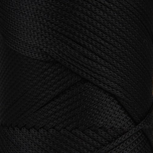 Sensy Premium 2mm 251 Yards Polyester Rope 100% Polypropylene Cord Macrame Cord 2mm Crochet Bag Cord Macrame Rope Crochet Thread Gift for Knitter (Black) - color: Black, size: 1 Skein