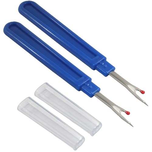 Hordion 6 PCS Seam Ripper Stitch Remover Tool, Blue Seam Ripper - color: Blue