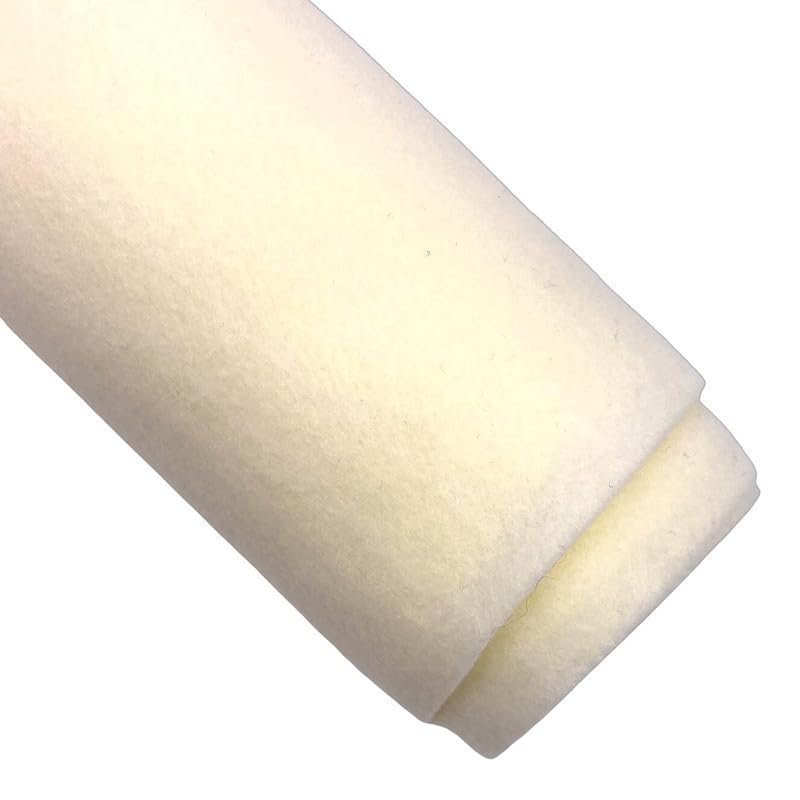 Ice Fabrics Craft Felt Fabric by The Yard - 72" Wide & 1.6mm Thick Acrylic Felt - Soft and Durable Ivory Fabric for DIY Arts & Crafts, Decorations and More - 1 Yard Ivory - color: Ivory, size: 1 Yard