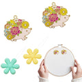 2 Pcs Needle Minders and,Needle Threader, Magnetic Needle Keeper,Cross Stitch Embroidery Hand Sewing Needlework Tools (Hedgehog) - color: Hedgehog