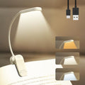 Rechargeable 20 LED Book Light for Reading in Bed | Energy Saving with Extended 60Hrs Runtime, 15-Level Stepless Dimming, Flexible Lightweight Clip on Light for Studying, Travel, White - color: M2-Clip Light-White