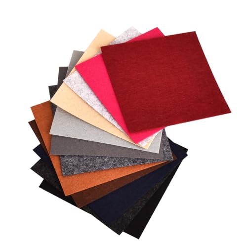 Craft 40pcs 4"x4" Felt Fabric Sheets for DIY Color Felt Cloth Projects