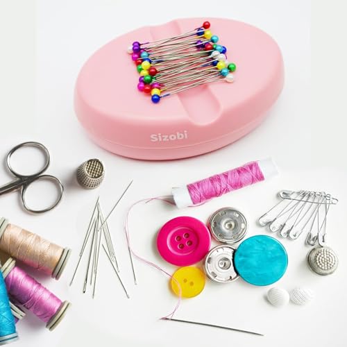 Sizobi Magnetic Bobby Pin Holder,Magnetic Pin Cushions for Sewing - color: Pink