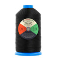 Mandala Crafts Size 92 280D T90 Black Bonded Nylon Thread, 1100 YDs - color: Black, size: T90 #92 280D/3 1100 Yards