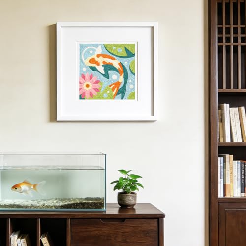 DOODLREAM Fish DIY Punch Needle Embroidery Kit for Beginner - color: Fish