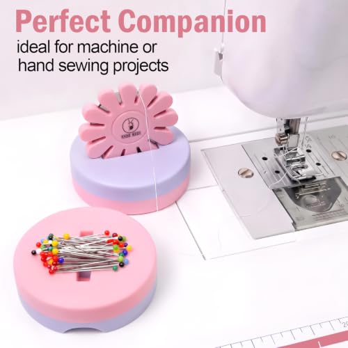 Sizobi Pink Magnetic Pin Holder with Thread Cutter, Blade Saver - color: Pink Cutter